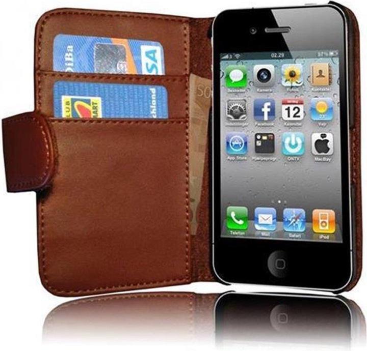 Produktbild Cadorabo Schutzhülle für Apple iPhone 4 / iPhone 4S aus glattem Kunstleder (Apple iPhone 4s, Apple iPhone 4)