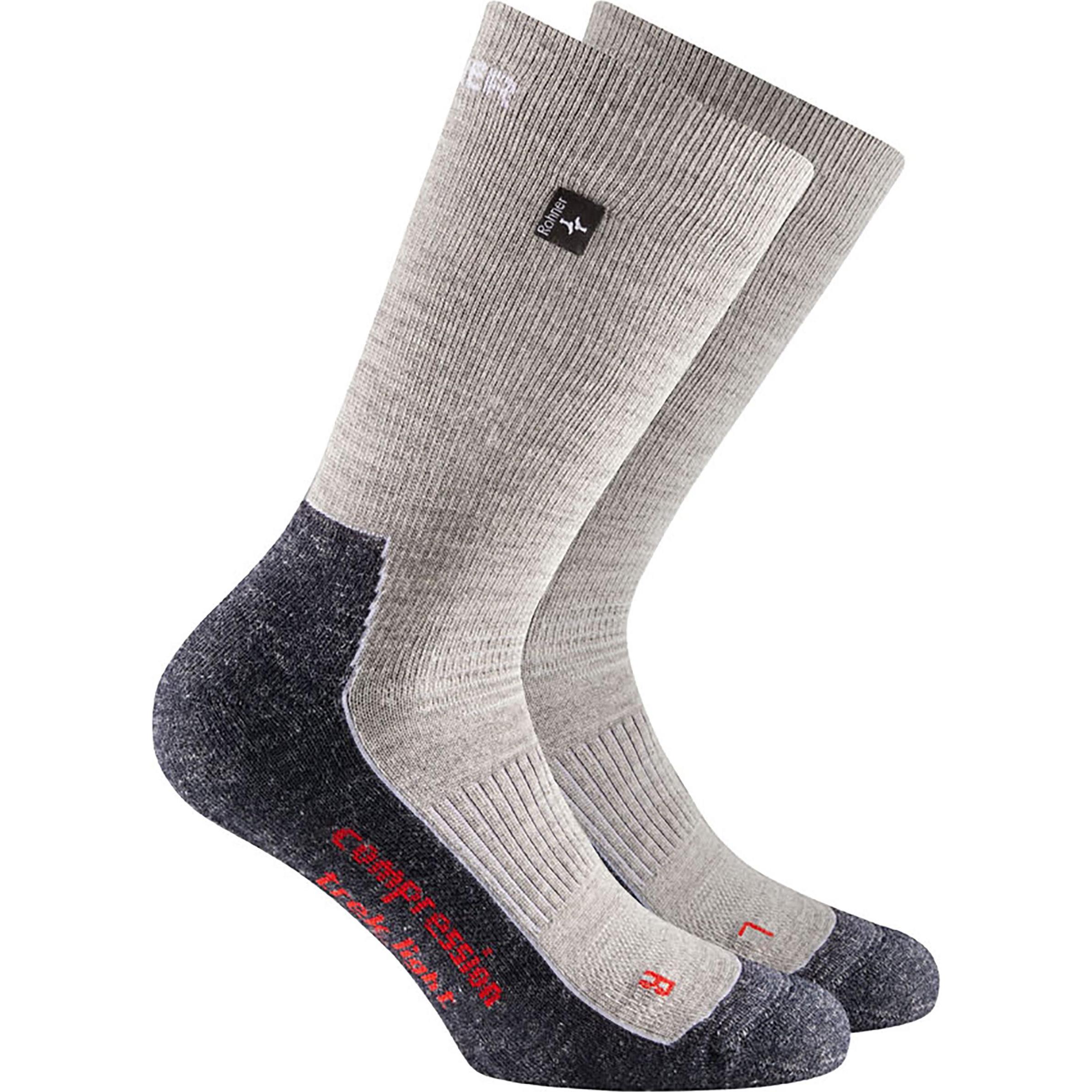 Rohner, Herren, Sportsocken, Compression Trek Light L/R (39 - 41), Grau