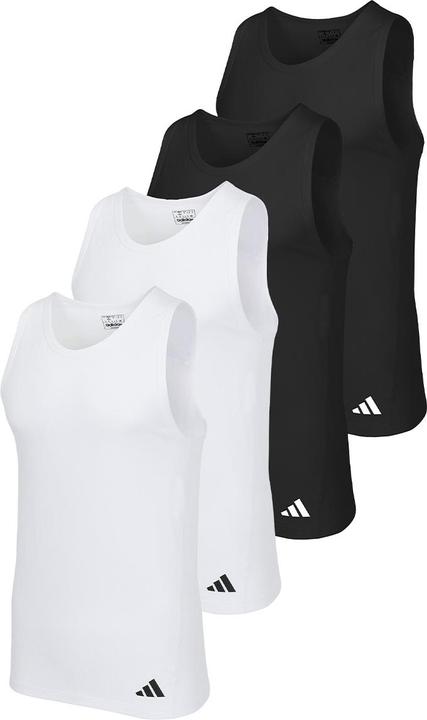 Produktbild adidas 4er Pack Active Flex Cotton Ergonomic Unterhemd / Tanktop (L)