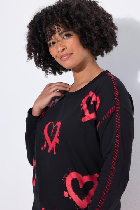 Produktbild Angel of Style Sweatshirt, Loose Fit, Neon Herzen (60)