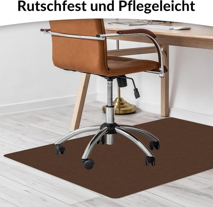 Actual product image Anro Selbsthaftende Bodenschutzmatte für Bürostuhl (90 x 120 cm)