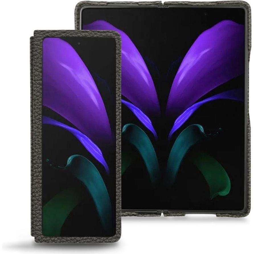 Noreve Lederschutzhülle (Samsung Galaxy Z Fold2), Smartphone Hülle, Grau