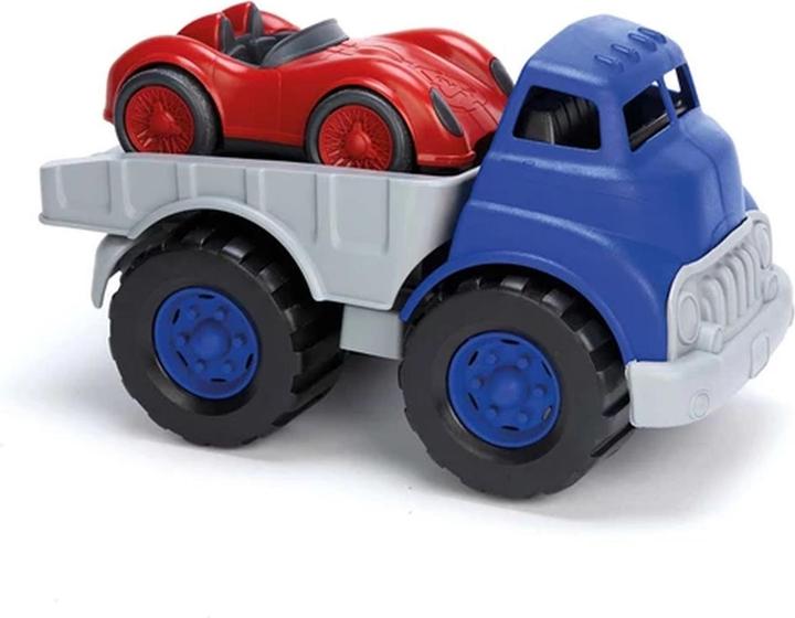Actual product image Green Toys Flatbed with Race Car