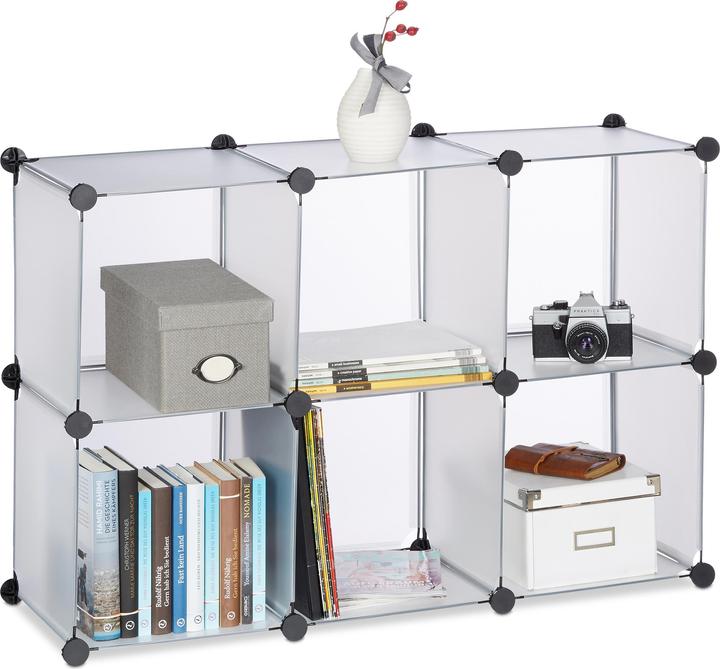Relaxdays 6 Compartment Shelving System