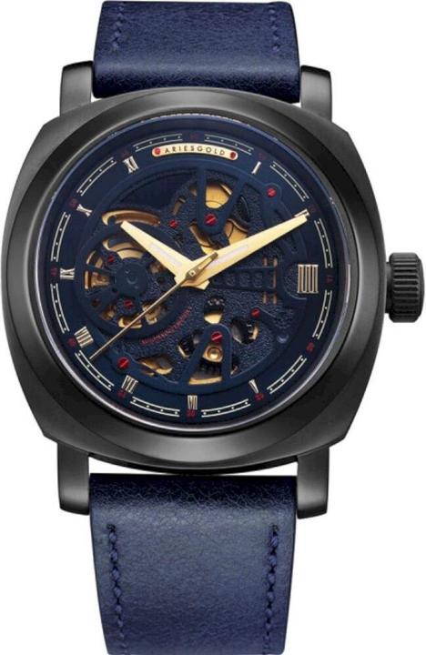 Actual product image Aries Gold G 9025 BK-BUG (Skeleton watch)
