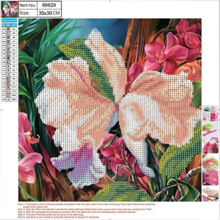 Centrum Mosaico Diamante 5D 30x30cm Fiore 89629