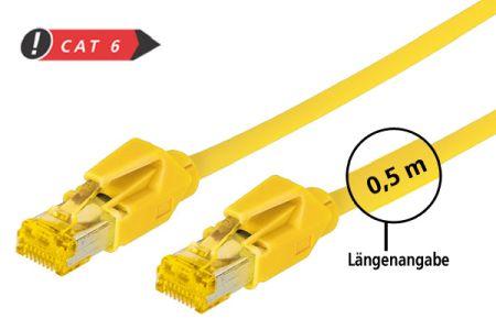 Immagine prodotto Tecline Cavo patch S/FTP, PiMF, Cat 6a, giallo, 1,5 m Per 10 Gigabit/s, senza alogeni, con cavo Draka e (S/FTP, CAT6a, 1.50 m)