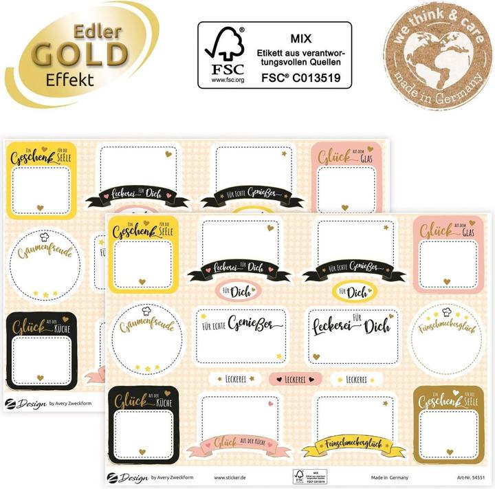 Produktbild Avery Kitchen Sticker