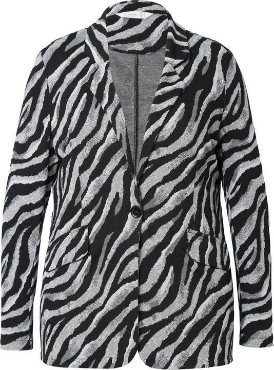 Produktbild Miamoda Blazer, schmale Form, Zebramuster (54)