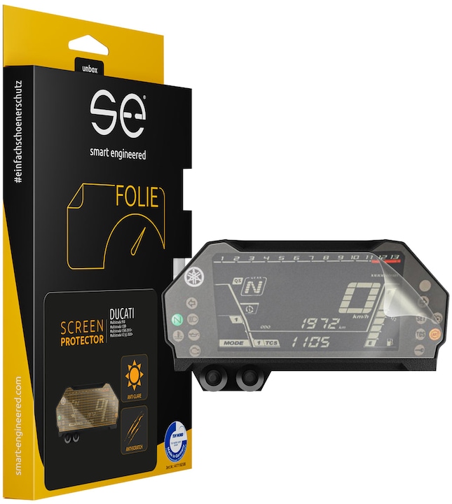 Image du produit Smart Engineered se Film de protection 3D antireflet pour tachymètre / cockpit (UE 2) pour Ducati