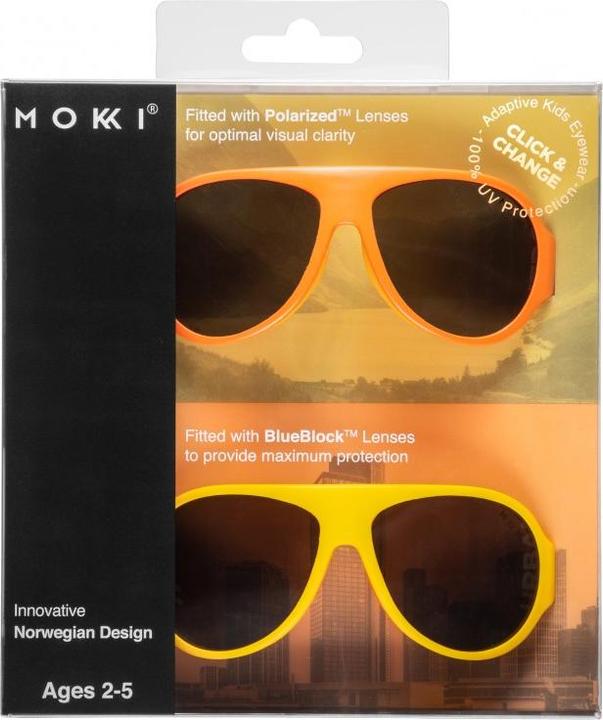 Image du produit Mokki Lunettes de soleil enfants jaune 2-5 ans click & change