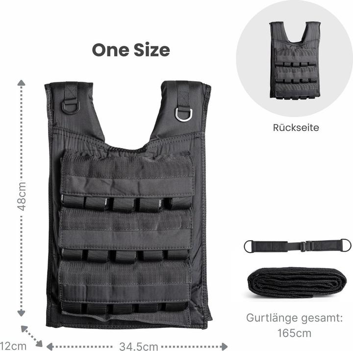 Image du produit Hermex Verstellbare One Size Gewichtsweste 30kg Trainingsweste Weste