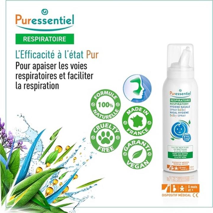 Actual product image Puressentiel Nasal sp Bab aloe ve 120ml (1 Piece)