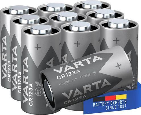 Image du produit Varta CR123A (10 pcs, CR123A / CR123 / 123 / CR17345, 1430 mAh)