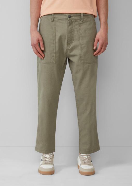 Actual product image S.Oliver Hose Detroit: Cropped-Hose aus Leinenmix im Relaxed Fit (W33/L32)