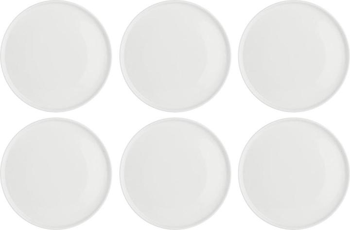 La Porcellana Bianca Set mit 6 Essenziale Gourmet Speisetellern - Weiss 21 cm (6 Stk.)