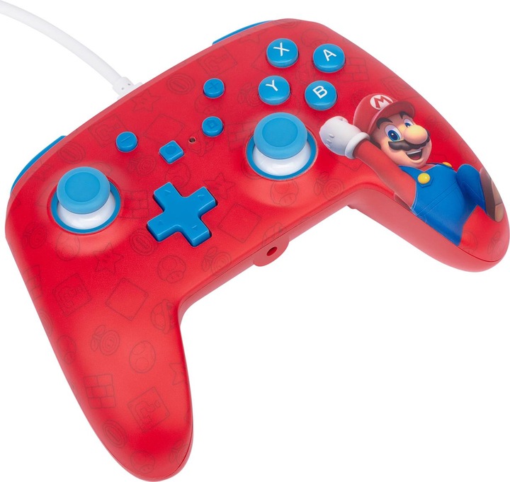 Produktbild PowerA Verbesserter kabelgebundener Controller für Nintendo Switch – Woo-hoo! Mario (Switch)