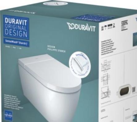 Produktbild Duravit Dusch-WC Set Starck f Lite Tiefspler ohne Splrand wei 650001012004310