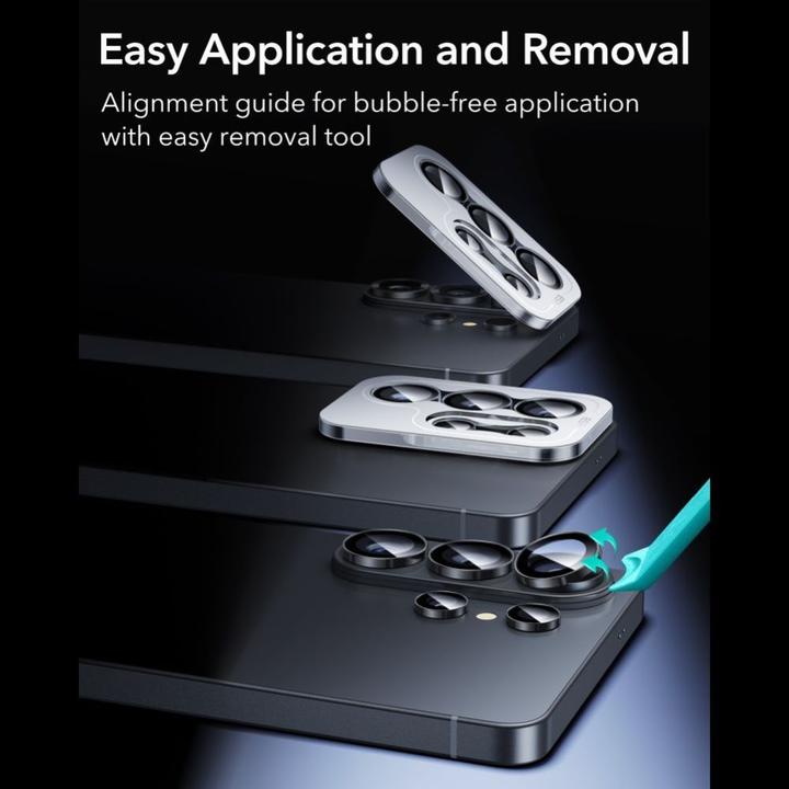 Actual product image ESR - Armorite Camera Lens Protectors - Samsung Galaxy S26 Ultra - Black (Samsung Galaxy S26 Ultra)