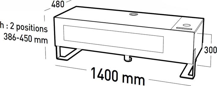 Image du produit Erard Naga (140 x 30 x 48 cm)