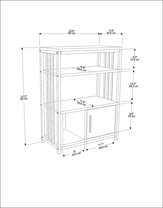 Produktbild Hanah Home Anne (60 x 80 x 29.5 cm)