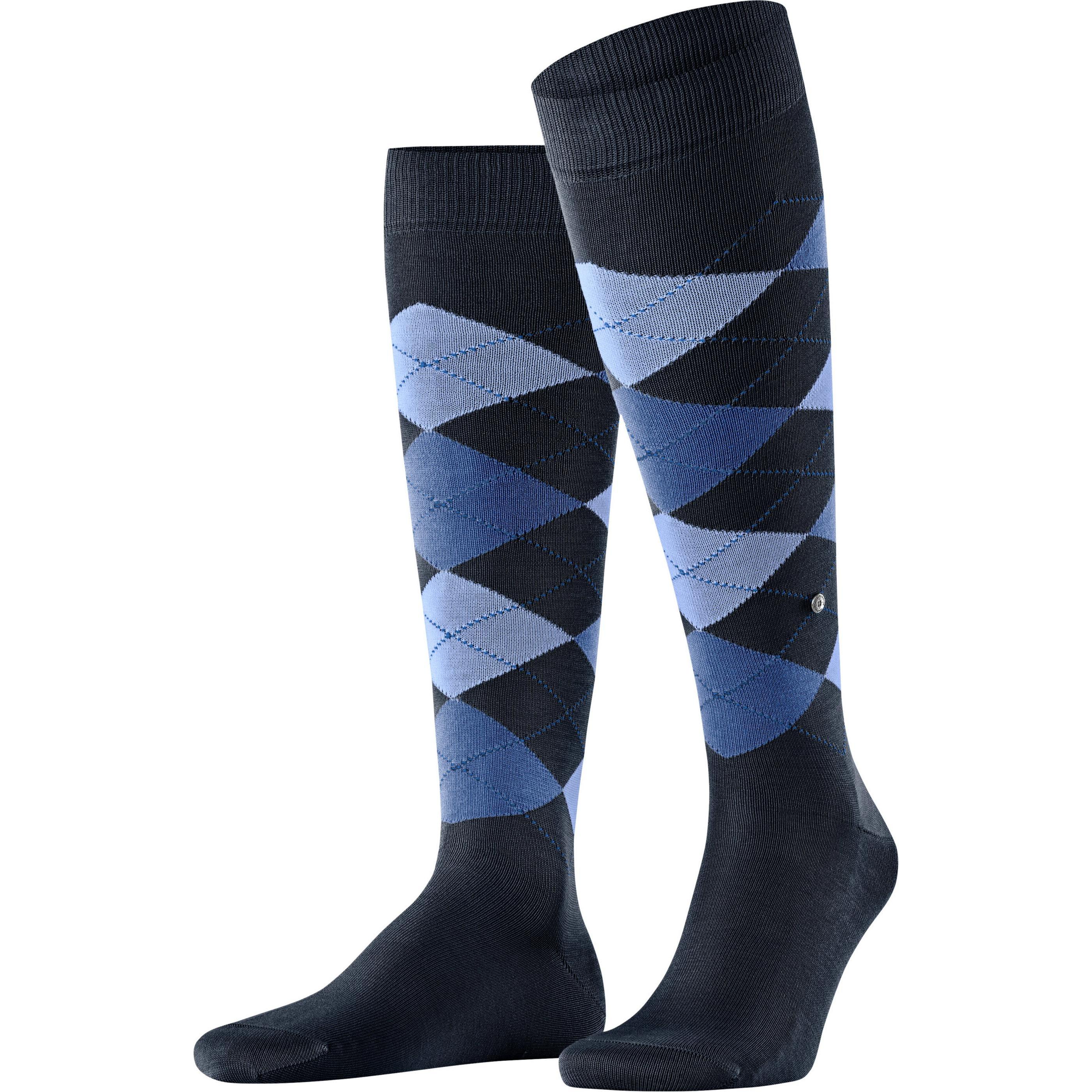 Burlington, Herren, Socken, Manchester Fil d'Ecosse, Blau, (Einzelpack, 40 - 46)