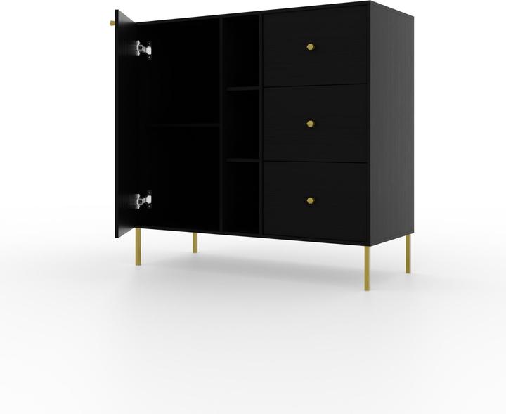 ADRK Furniture Tili 1D 3S 3P Kommode (100.50 x 40.80 x 95 cm)