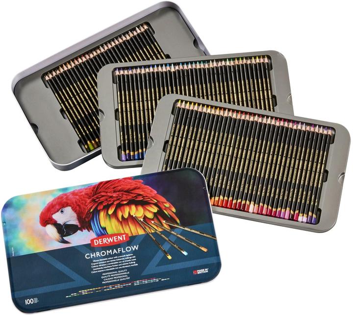 Actual product image Derwent Coloured pencils Chromaflow Professional 100 pieces (3.50 mm, 100 x)
