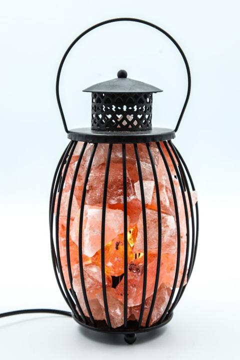 Actual product image Cachet Salt stone lantern basket