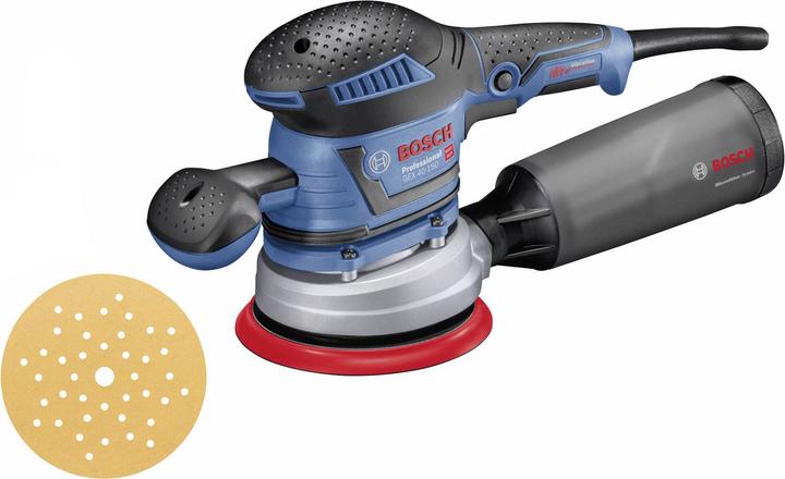 Produktbild Bosch Professional Exzenterschleifer GEX 40-150 mit 1 x Mehrlochschleifblatt C470 (Exzenterschleifer, 400 W)