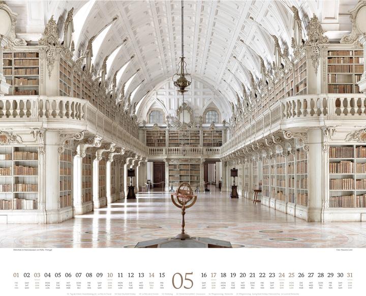 Image du produit Welt der Bücher - Bibliotheken-Kalender 2026 (54 x 48 cm)