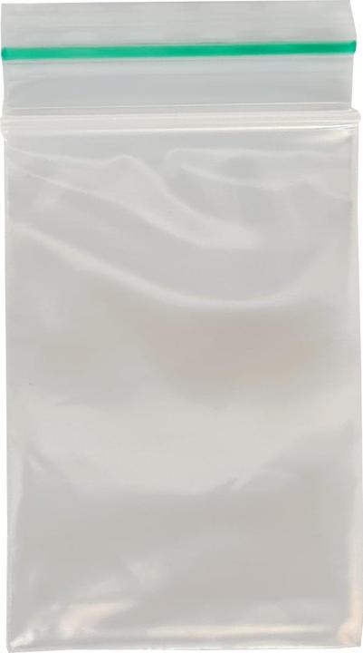 Sachet à fermeture rapide trait vert 40x60mm
