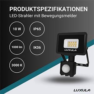 Produktbild Luxula LED-Fluter mit Bewegungsmelder (1000 lm, IP65)