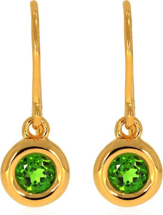 Immagine prodotto Xen Orecchini con diopside di cromo di circa 0,6 ct. placcati in oro (Argento 925)