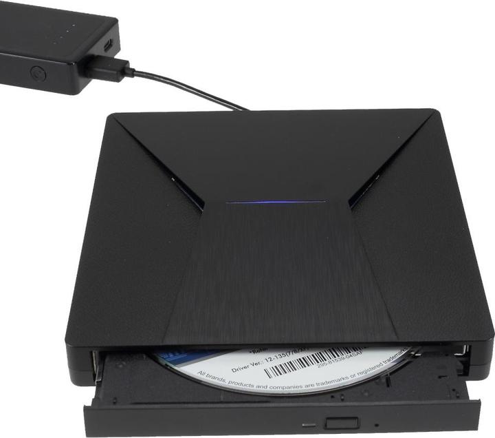 Actual product image Apfelkiste External drive Slim USB C & USB 3.0 CD DVD-RW (DVD writer, CD burner)