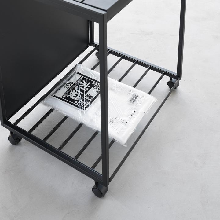 Produktbild Yamazaki Mülleimer mit 2 Fächern & Rollen TOWER