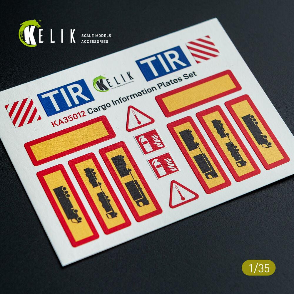 Kelik Cargo Information plates set #1 - Decal for models