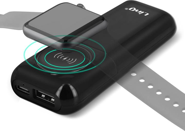 Produktbild LinQ 3200mAh Powerbank mit USB-Anschluss, kompaktes Design, – Schwarz (3200 mAh)