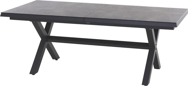 Produktbild Siena Garden Sincro Ausziehtisch 200/260x100cm matt anthrazit / HPL titan (200 x 100 x 77 cm)