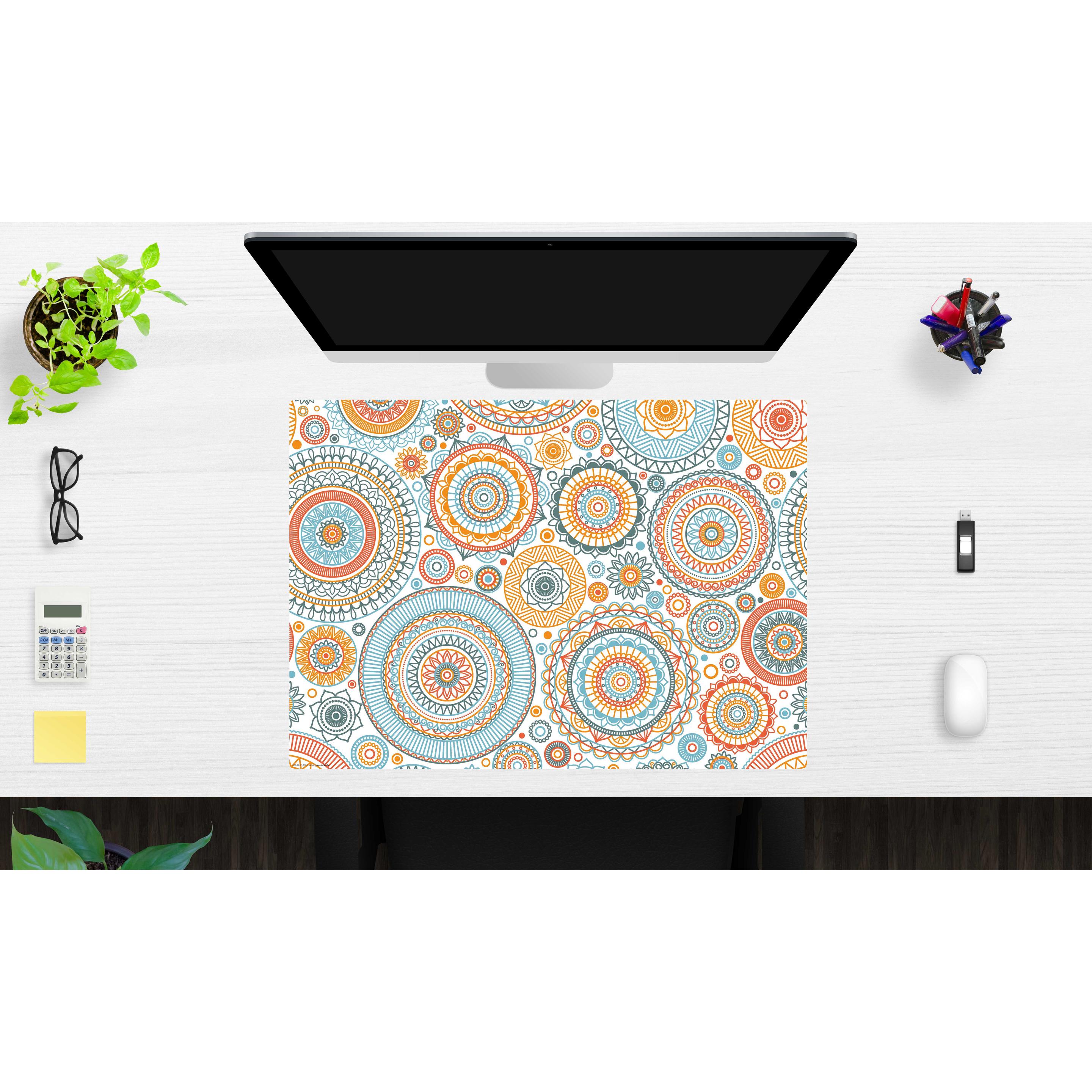Thumbnail - CoverYourDesk, Unterlage, Schreibtischunterlage Mandala mit Kreisen