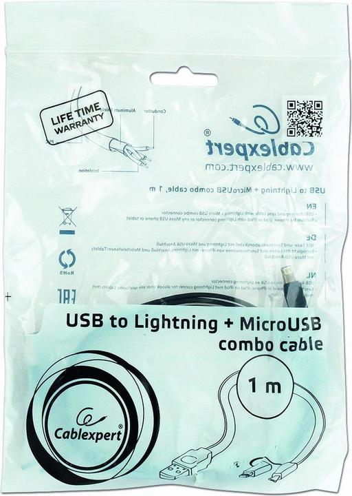 Actual product image Gembird Cablexpert charging / data cable set (1 m, USB 2.0)