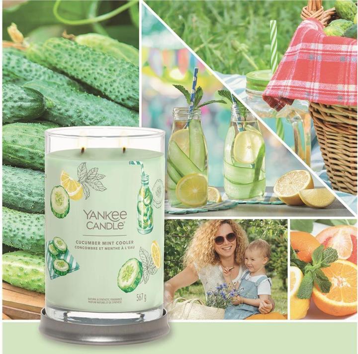 Immagine prodotto Yankee Candle Candela profumata Cetriolo Menta Cooler Signature Tumbler Grande