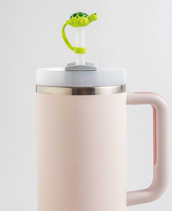 Actual product image I Am Creative Silikon Trinkhalm-Abdeckung passend für Trinkflaschen, Stanley