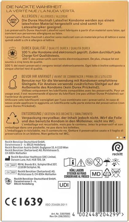 Produktbild Durex Hautnah (20 Stk.)