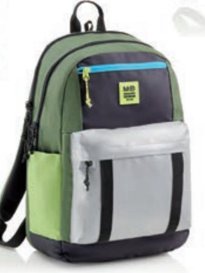 Image du produit Miquelrius Rucksack Triple Amsterdam Recy 28l 3 Fächern grün (28 l)