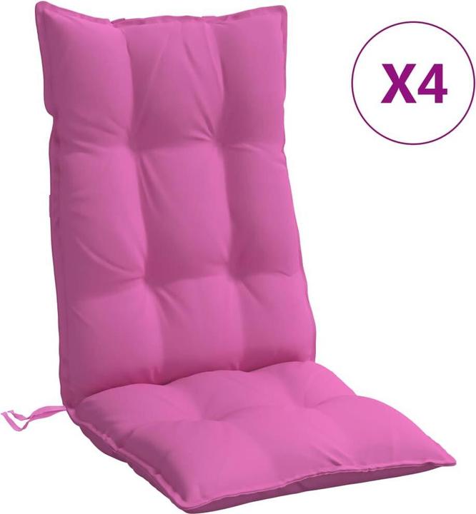 Produktbild vidaXL Hochlehner-Auflagen 4 Stk. Oxford-Gewebe (120 x 50 x 7 cm)