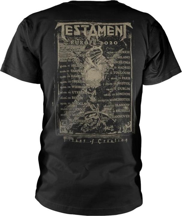 Actual product image Testament WIII Europe 2020 Tour TSFB (S)