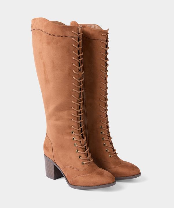 Image du produit Joe Browns Wooden Stack Heel Lace Up Long Boots (41)