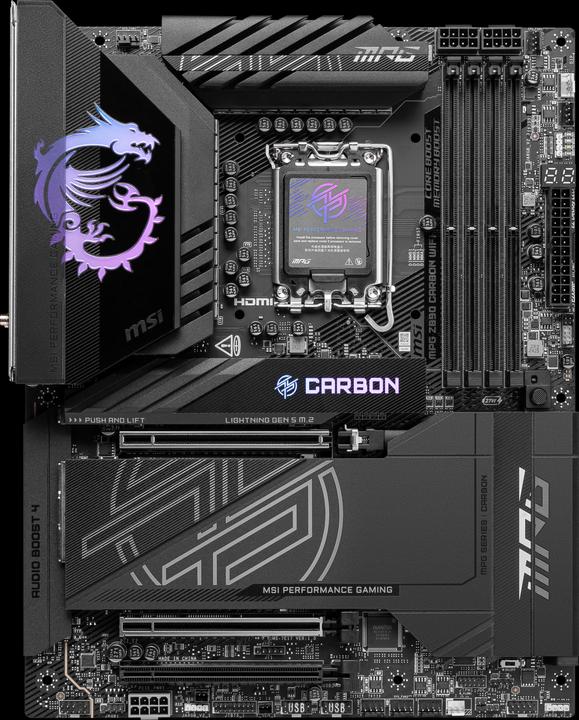Produktbild MSI MPG Z890 CARBON WIFI (LGA 1851, Intel Z890, ATX)