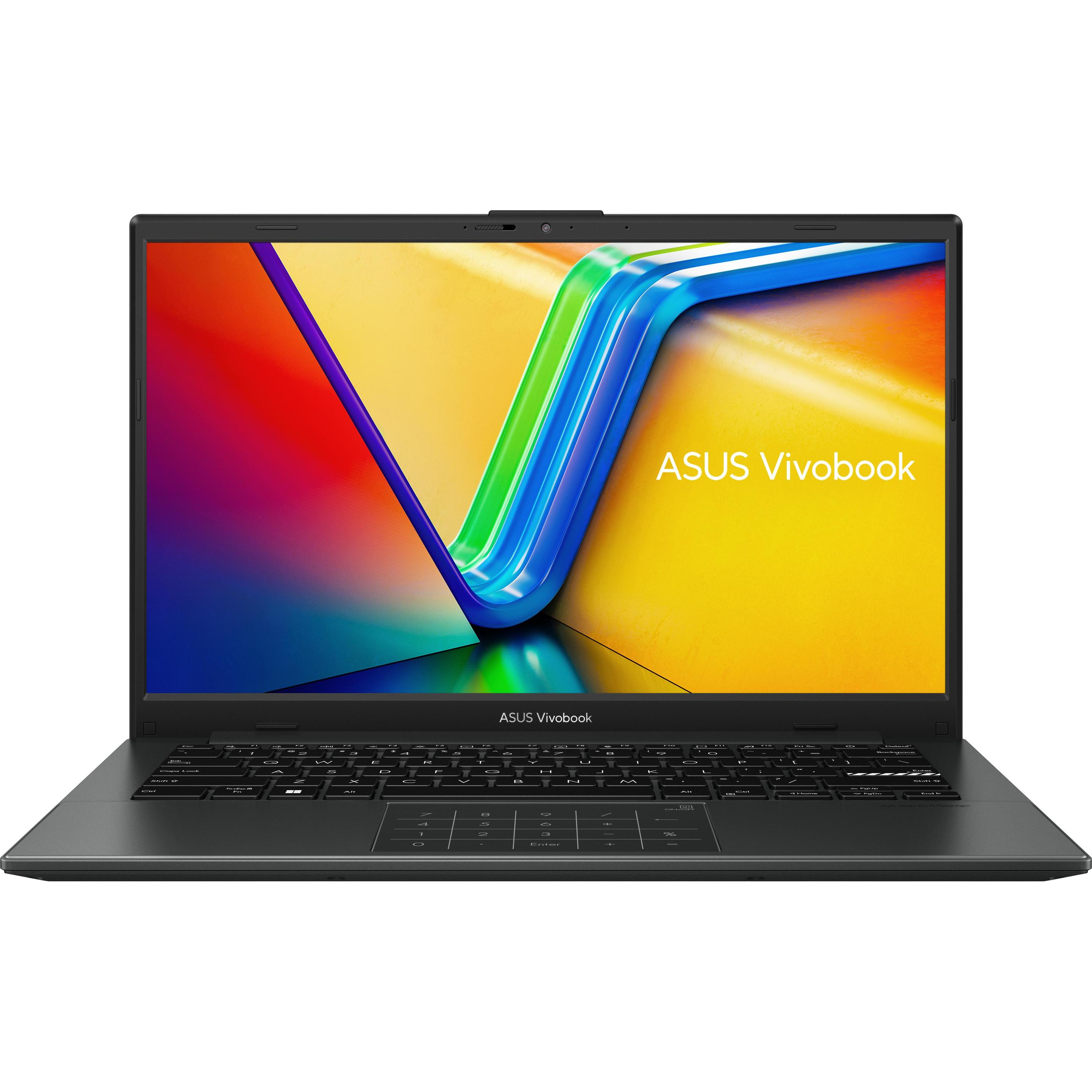 ASUS E1404GA-EB606W 14IN N100 8GB (14", 128 GB, 8 GB, DE), Notebook, Schwarz